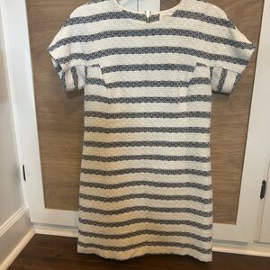 Sail to Sable Striped Short Sleeve Dress